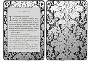 MIGHTY SKINS MightySkins Carbon Fiber Skin for Amazon Kindle Paperwhite 2018 (Waterproof Model) - Blue Petals | Protective, Durable Textured Carbon Fiber Finish | Easy to Apply, Remove| Made in The USA