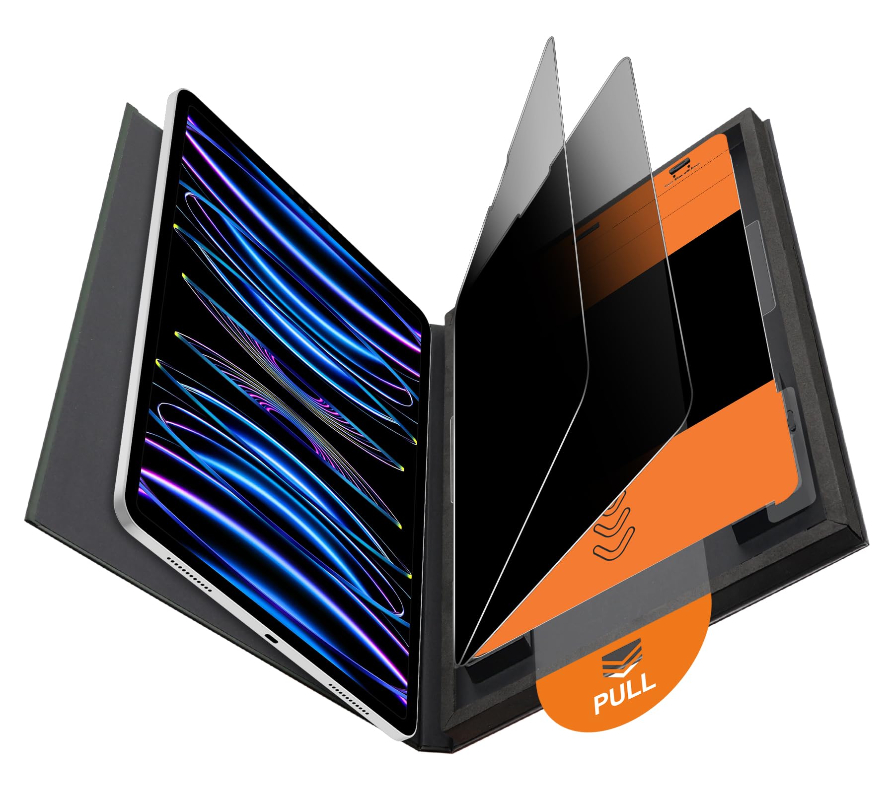 Photo 1 of OMOTON 2 Pack Privacy Screen Protector for iPad Pro 11 Inch 2022/2021/2020/2018 iPad Air 5th 4th Generation Air 5/4 10.9 Inch 2022/2020, Anti-Spy Tempered Glass with Installation Tray, Case Friendly