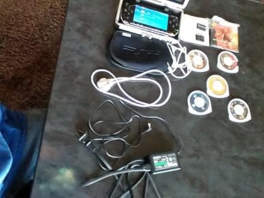 Psp 1001 With 5 Games And Metal Case Video Games Amazon Com