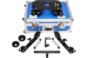 PROAIM Polaris Portable Camera Dolly-01 w Universal Track Ends for Rail/Track- 1.5"-1.98". Fits Mitchell Mount,75mm & 100mm B