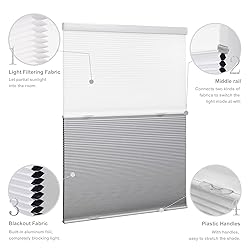 Boolegon Day Night Cellular Shades Cordless