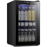 Antarctic Star Beverage Refigerator -100 Can Mini Fridge for Soda Beer or wine,Small Drink Dispenser, For Office or Bar with 