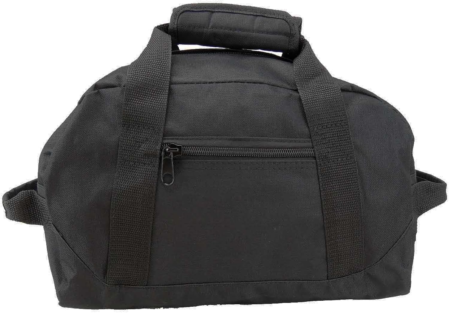  | DALIX 14" Small Duffle Bag Two Toned Gym Travel Bag (Black) | Sports Duffels