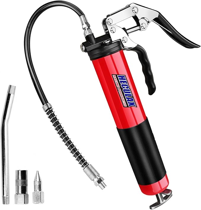 Motovecor Grease Gun Heavy Duty Professional Pistol Grip Grease Gun