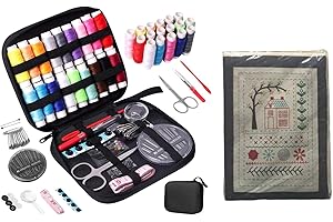 2026 New Embroidery Stitch Book Kit, Portable All Scenario Embroidery Stitch Book, DIY Sets with Complete Toolkit and Instruc