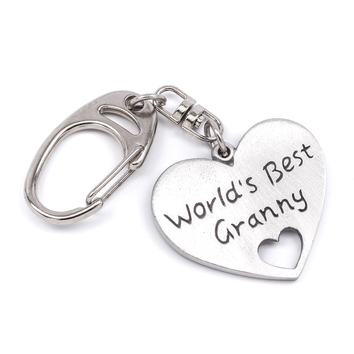 World's Best Granny Keyring - Gift by Metal Planet