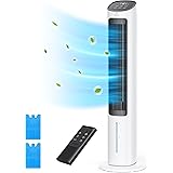 Dreo Cooling Fans That Blow Cold Air, 40" Evaporative Air Cooler, 2023 Upgrade Tower Fan for Bedroom with 80° Oscillating, Ic