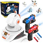 HISTOYE Mini Laser Tag Guns Set of 2 with Projector Laser Gun Shooting Game | Lazer Tag Wall Projector Game Birthday Toys for Kids for 6 7 8 9 10 11 12+ Year Old Boys Girls Gifts
