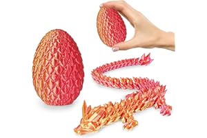 Small Dragon Eggs with Dragon Inside, 3D Printed Surprise Funny Gifts for Kids, Articulated Dragon Fidget Toys for Adults, Ex