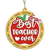 2026 Teacher Appreciation Gifts - Christmas Teacher Gifts for Women, Pre-K Kindergarten Daycare Teacher Thank You Gift, Hanging Decor for Christmas Tree Decorations