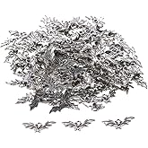 hobbyhub 120Pcs Bat Charms Pendants, Antique Silver Plated Bloodsucking Bat Charms Pendants for Jewelry Making, DIY Crafts