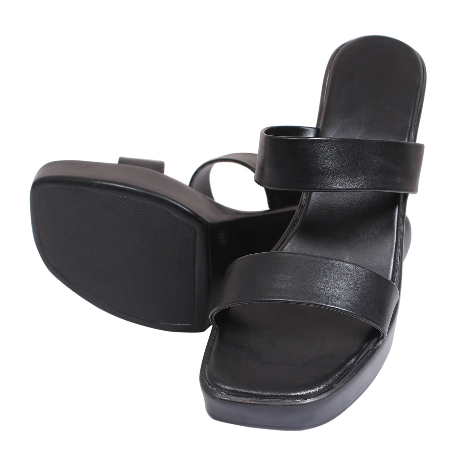 right steps women's black heels