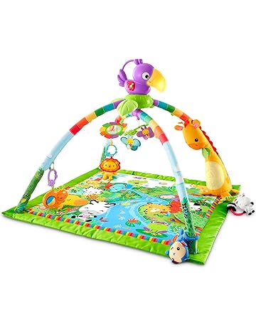 Fisher-Price Rainforest Music Lights Deluxe Gym Amazon Exclusive, Multicolor