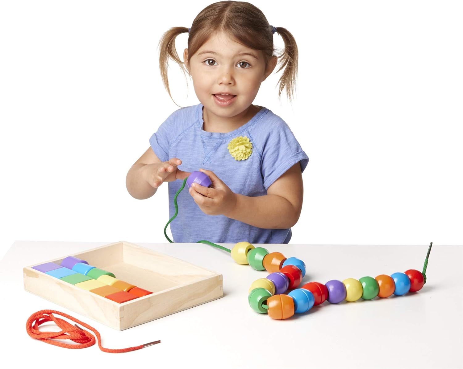 Melissa & Doug Primary Lacing Beads: Melissa & Doug: Toys & Games