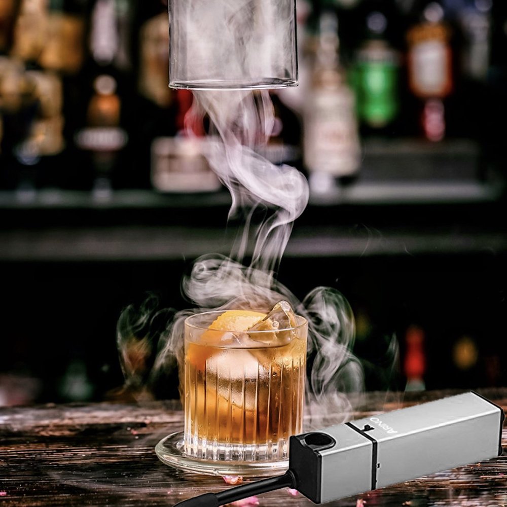ARINO Smoking Gun Food Smoker, Handheld Smoke Infuser for Cool Smoking Meat Fish Cocktail Beverage Cheese Whisky Food Drinks by Igniting Smoking Chips, Portable Pro Smoker for Kitchen Home Outdoor BBQ