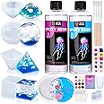LET'S RESIN Epoxy Resin Kits and Molds Complete Set, 16oz Resin Art Kit with Silicone Molds, Pigment, Dried Flowers, Crafts f