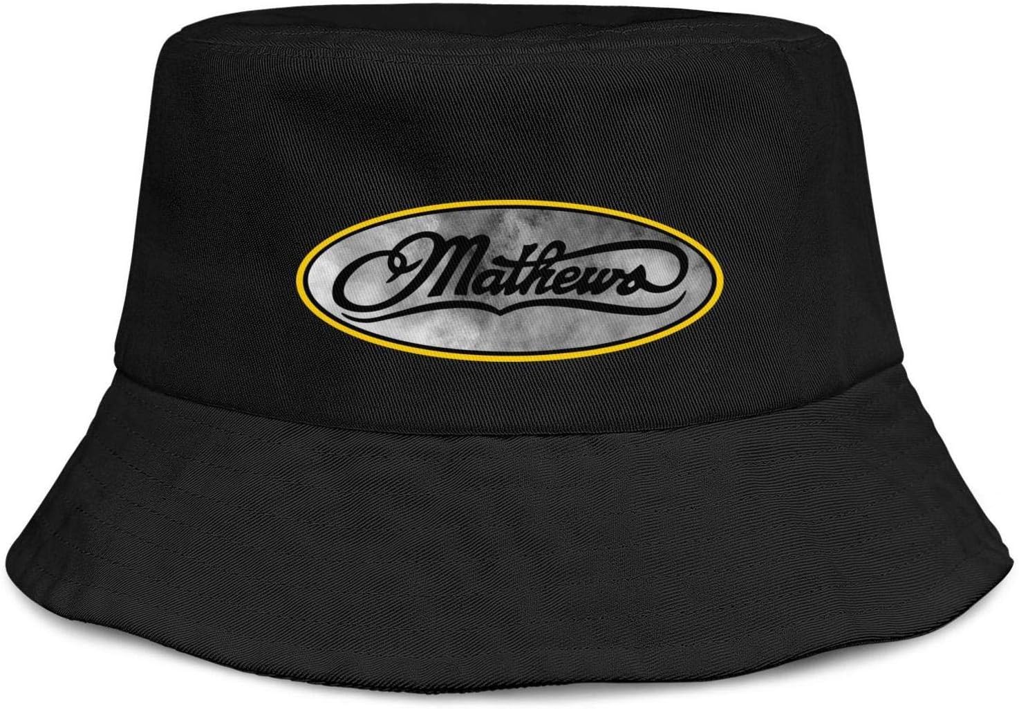 Unisex Fashion MathewsArcheryLogo Embroidered Travel Hat Bucket Hat