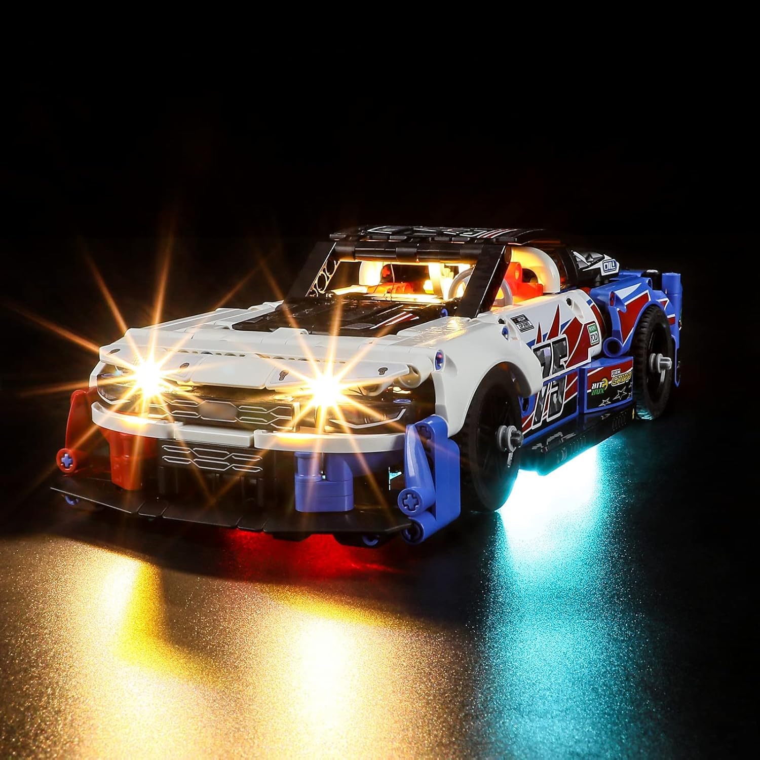 GEAMENT LED Light Kit Compatible with LEGO NASCAR Next Gen Chevrolet Camaro ZL1 - for Technic 42153 Model (Building Set Not Included)