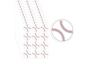 120pcs 1.18 Inch Baseball Stickers for, 10 Sheets Baseball Decal Self-Adhesive Decorative Gift Seal Stickers Labels Sports Ba