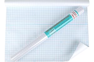 DSIUE Matte Clear Contact Paper for Books, 11.8" X 10 ft Clear Self Adhesive Book Cover Contact Paper Roll