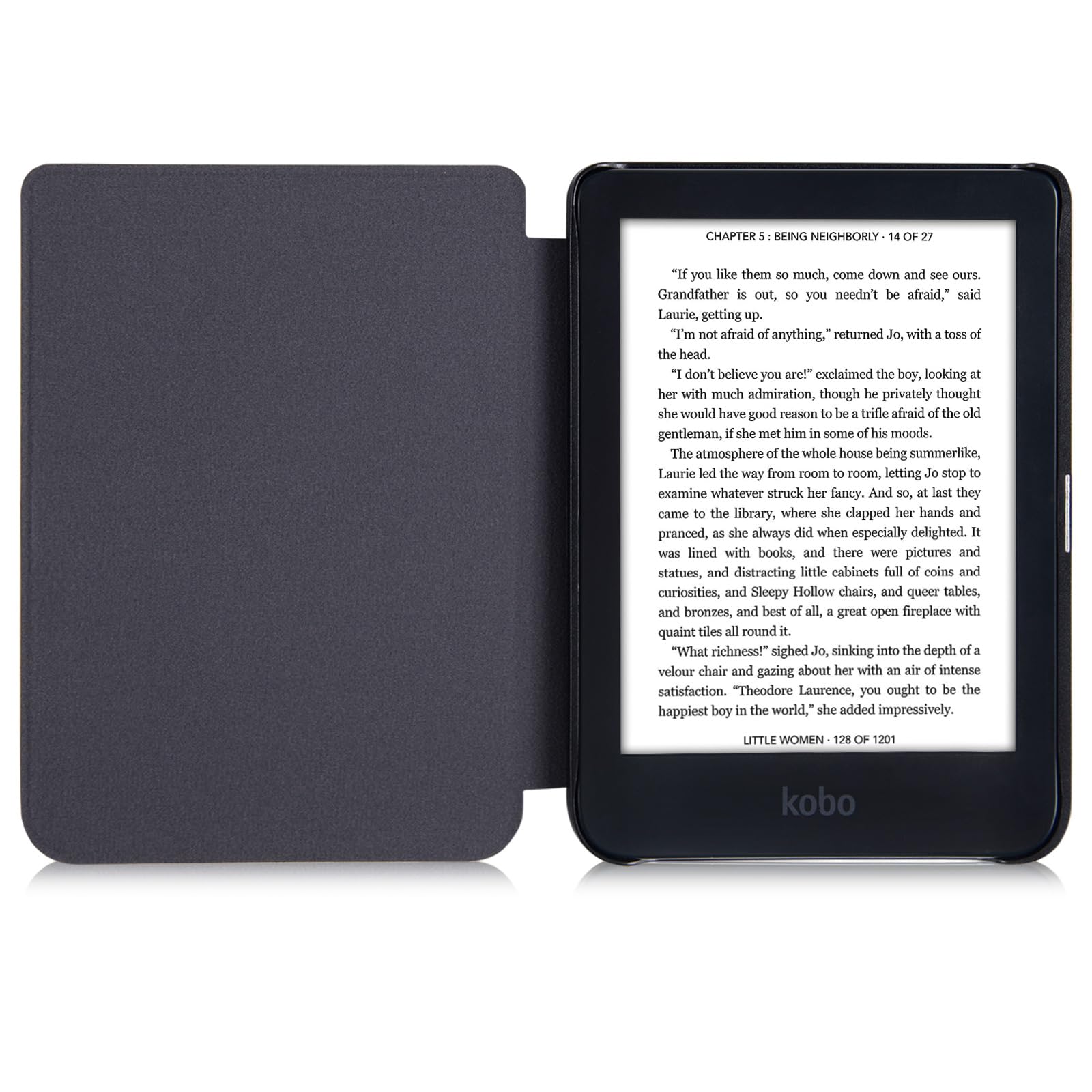 BOZHUORUI Clear Case for Kobo Clara 2E (2022 Release,Model N506) - Ultra-Thin Lightweight Scratch Proof Transparent Silicone Flexible Soft Back Cover (Bookstore)