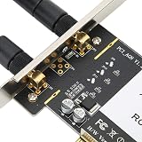 Dilwe TX-AR9WS AR9220 PCIe WiFi Card 300Mbps 802.11b/g/n 2 Antennas Windows view 7