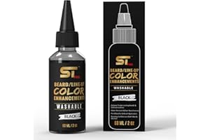 Supreme Trimmer Airbrush Hair & Beard Enhancement Ink | Barber-Grade Line-Up & Filler Spray | Water Resistant, Washable, Pre-Mixed for Precision Hairlines & Sharp Edges (Washable / 60ML Black)