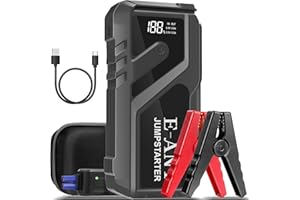 Car Battery Jump Starter 4000A Peak, 12V Jump Starter Battery Pack for Up to 8L Gas/5L Diesel, Battery Booster Jump Box, Powe