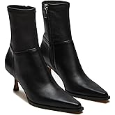 Goiphrri Women's Ankle Boots - Stiletto High Heel, Pointed Toe, Short, Side Zipper, Dress Boots - Elastic, Fashion, Trendy