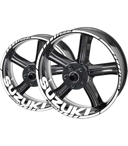 thumbnail image 2 of Reflective Rim Wheel Decal Kit For Suzuki GSX-S750 – 8-Piece Waterproof Tire Stickers, High Visibility At Night 2 of 11
