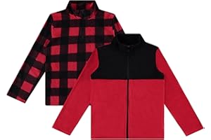 STITCH & STONE Boys 2 Pack Micro Fleece Pullover Cozy and Cool Sweaters for Boys