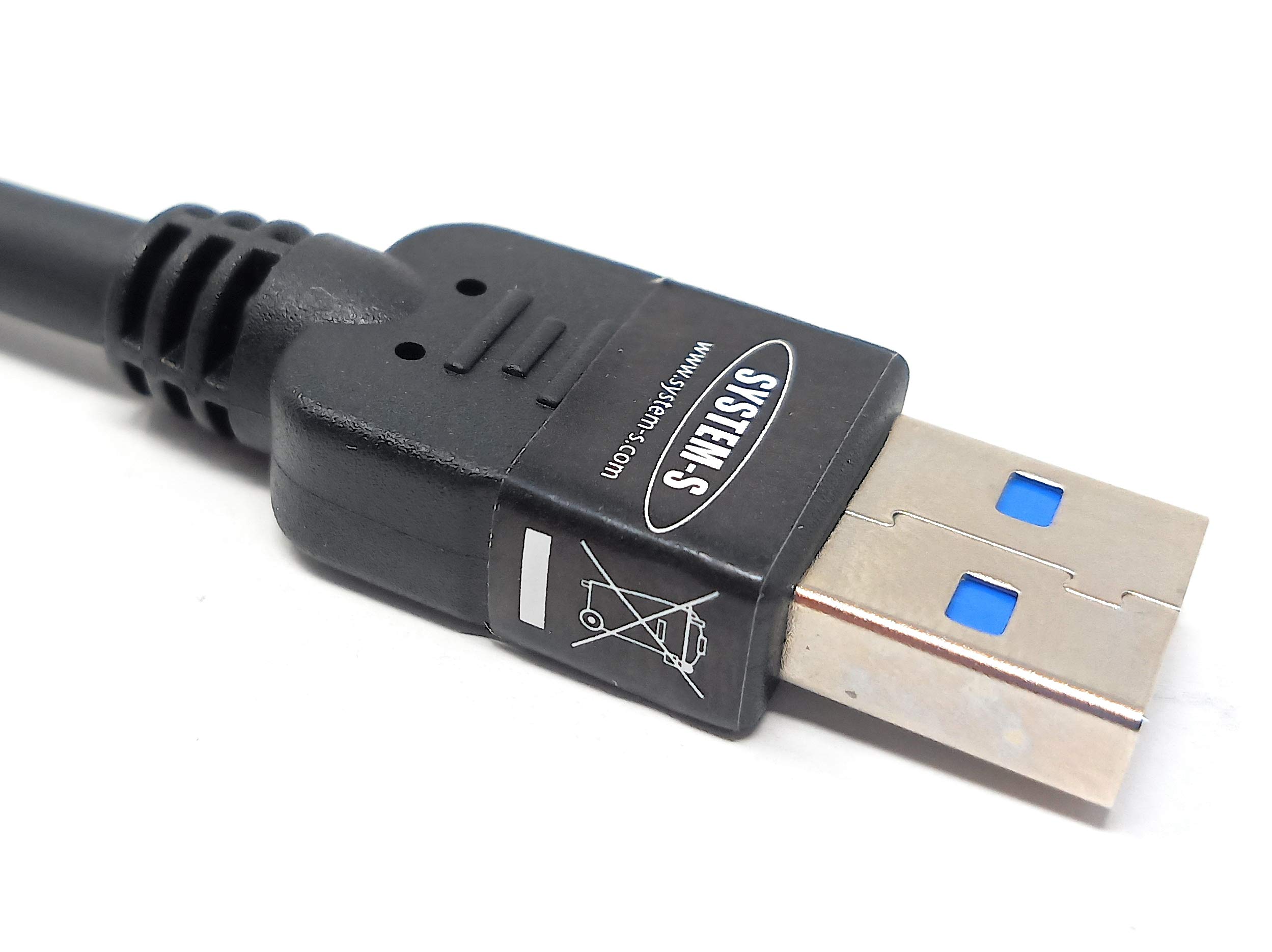 SYSTEM-S Cavo USB 3.0 A maschio a USB A femmina, lunghezza: 2 m