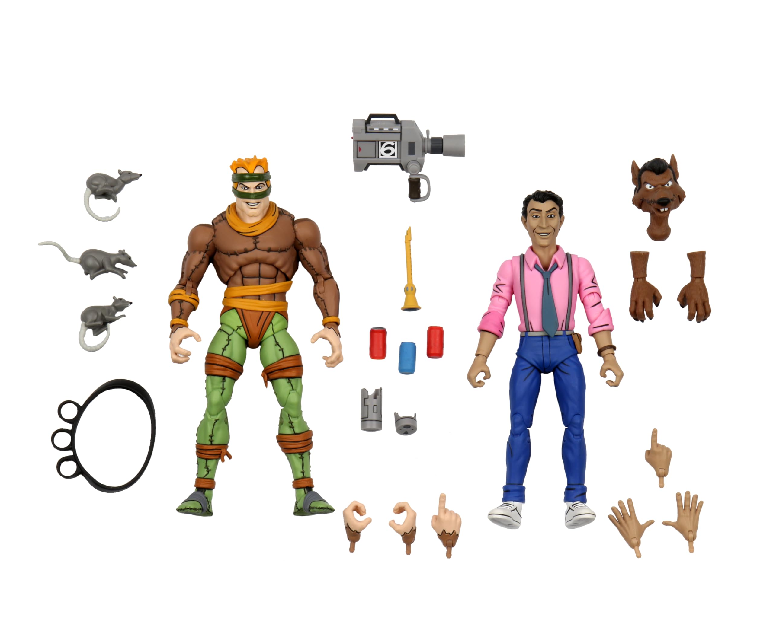 NECA Ninja Turtles, Colour, Red, Green, Yellow, Purple