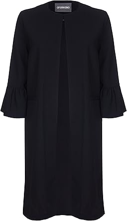 black evening coat womens