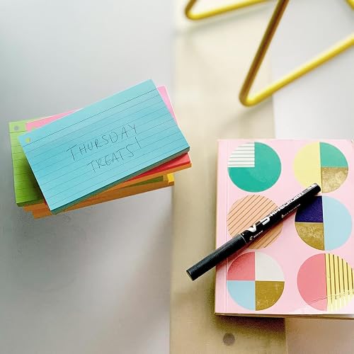 Ctosree 1440-Piece Colored Index Cards, 3x5 Inch Blank Flash Cards For Study, Office & School Supplies - 12 Colors