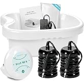veicomtech Ionic Foot Bath Detox Machine with Basin, Ion Foot Detox Spa | Foot Detox Machine For Home Use, Salon, Beauty Spa Club, Detox Foot Bath With 2 Arrays, 100 Tub Liners