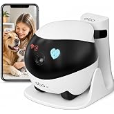 Enabot EBO SE Rolling Robot Camera with 2-Way Talk,Pet Indoor Home Security | 1080P HD Movable Camera with Auto-Recharge, Night Vision, Local Storage, APP Control,Motion Detection for Dog Cat Monitoring