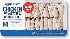 Amazon Grocery, Chicken Wingettes & Drummettes Value Pack, 100% Natural, Weight Varies