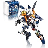 BlockverseXion 5 in 1 Space Astronaut Building Set Age 8+ | Transforming Spacecraft, Space Station, Lunar Probe, Mars Rover, Rocket