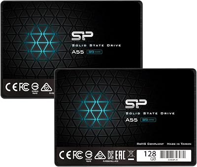 Silicon Power 128GB SSD 3D NAND A55 SLC Cache 2.5" SATA III 7mm