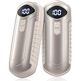 Rechargeable Hand Warmers 2 Pack, 6000mAh Electric Hand Warmers, 5-Settings, Portable Pocket Heater, Great for Men Women Kids, sutable for Outdoors Office Travel Hunting