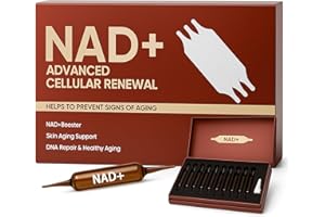 ARSYCHLL NAD Advanced Cellular Renewal - 1200mg NAD Supplement for Skin Aging Support Energy & Focus - 10 Vials (1)