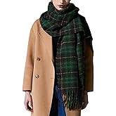 Wander Agio Winter Women Warm Scarf Long Shawl Large Scarves Cold Weather Thicker Blanket Wrap Colour Plaid Stripe