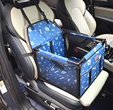 GoBuyer Waterproof Pet Car Seat Booster Carrier Blue Medium 50x40cm