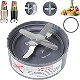 Replacement Extractor Blade, Fit for NutriBullet 600w/ 900w Pro Series Blender with Food-grade Silicone Rubber Gaskets Seal Ring for NutriBullet Blender Blade Replacement Parts
