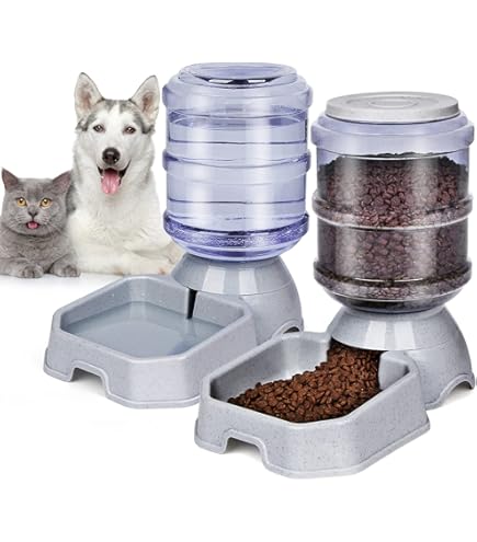 Cat Automatic Feeders PETFNS Gravity Cat Feeder And Water
