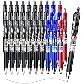 M&G 30 Pcs Gel Pens, 0.5mm Fine Point Gel Ink Pen, High Capacity Retractable Rollerball Pens, Gel Ink Pen with Soft Grip for Smooth Writing Office School (21 Black+6 Blue+3 Red)