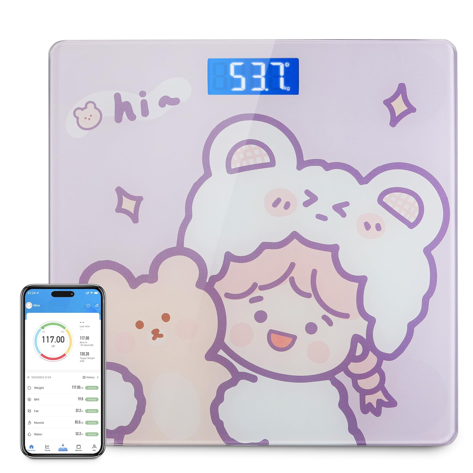 UCTHAT Digital Smart BMI Digital Scale,Bluetooth