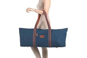 RXHOSIGAY with Multi-Functional Storage Pockets Full-Zip Extra Large Yoga Mat Tote Bag Sports Gym Pilates Bag