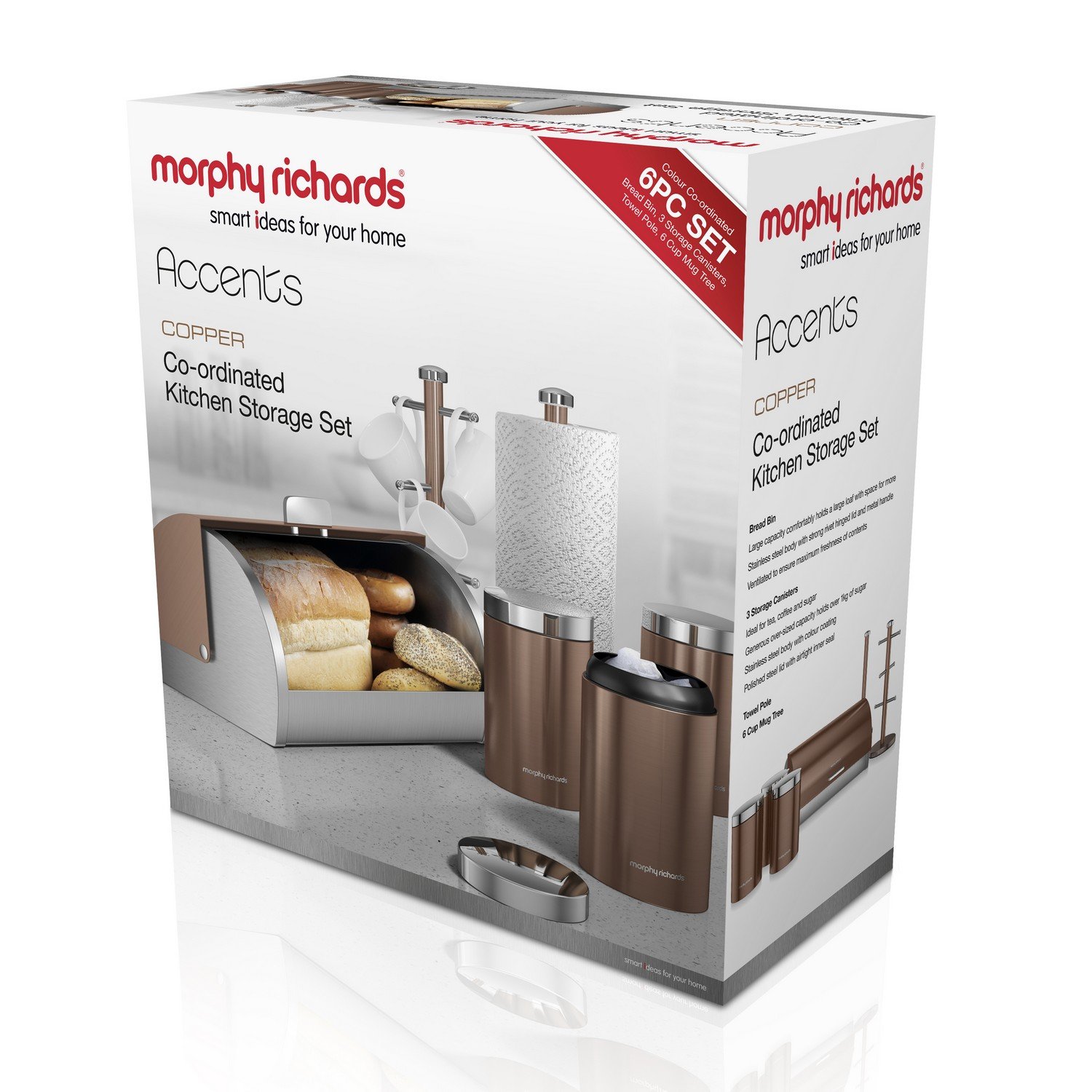 Morphy Richards Storage Set Copper 6 Piece Amazoncouk Morphy Richards Storage Set Copper 6 Piece Amazoncouk